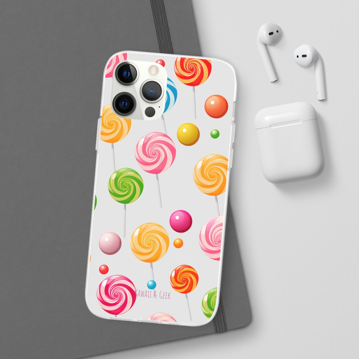 Vibrant Lollypop Array - Flexi Transparent Phone Case