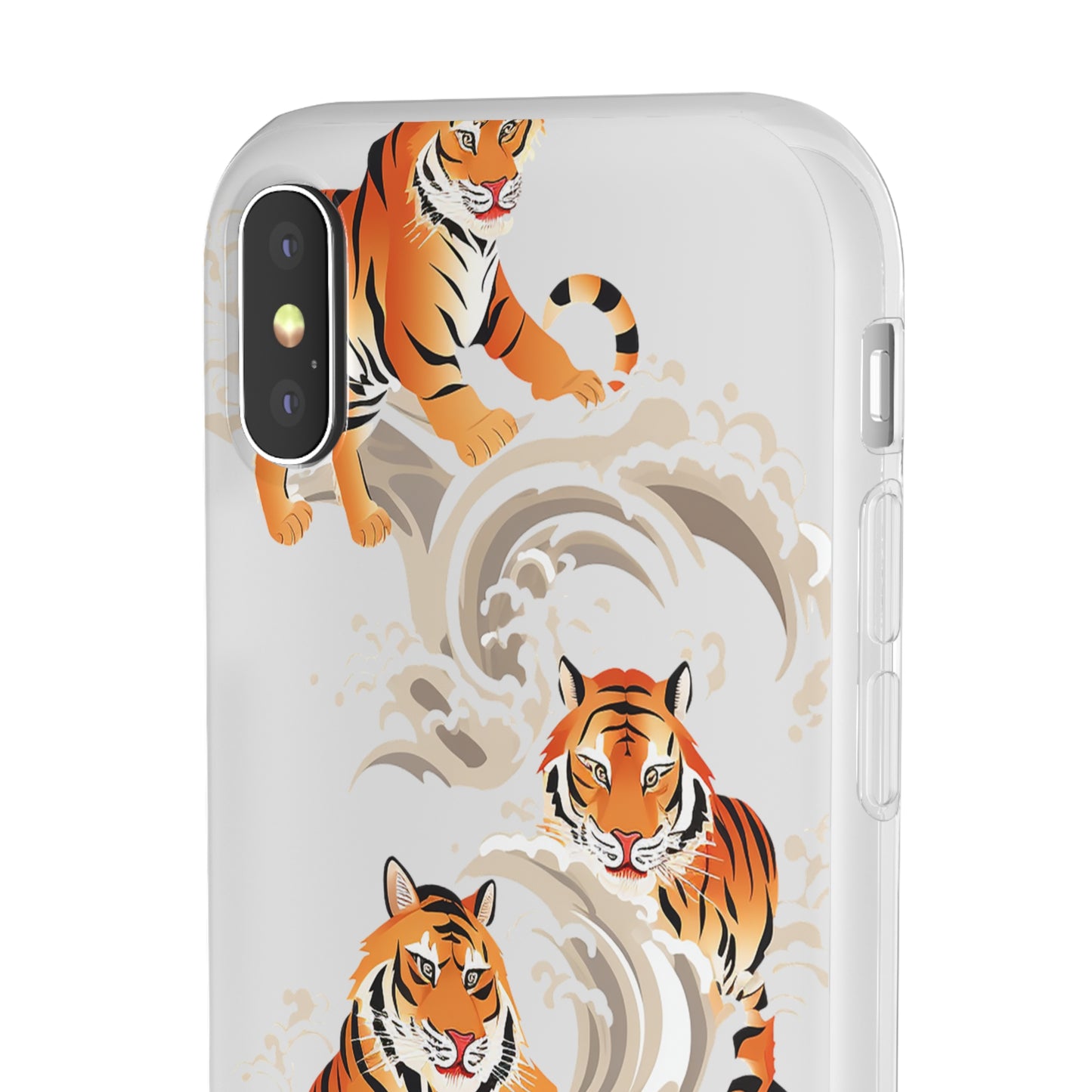 Elegant Chinese Ink Tiger Flexi Phone Case