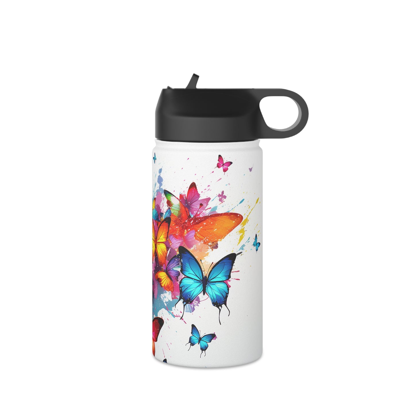 Watercolor Butterflies: Stainless Steel Bottle