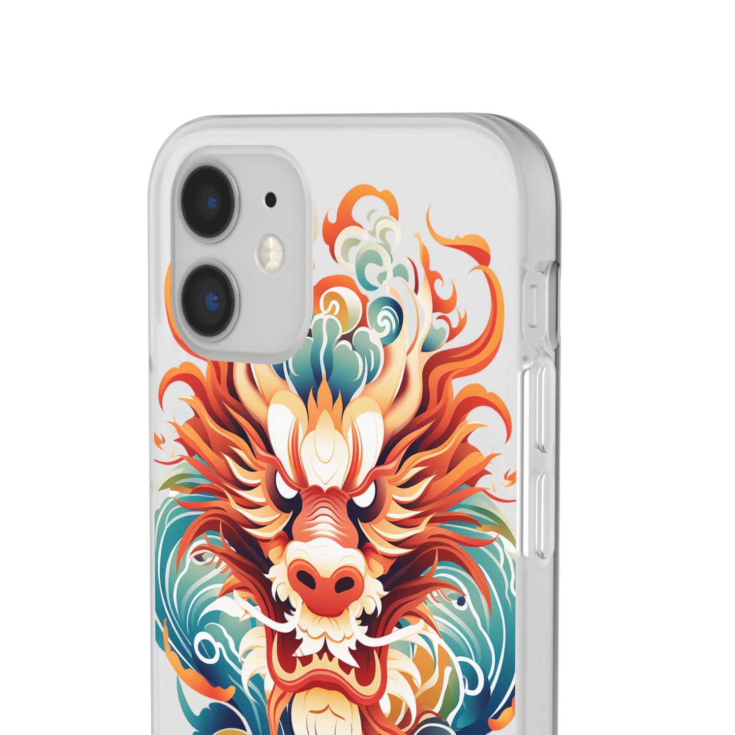 Chinese Ink Dragon Flexi Transparent Phone Case