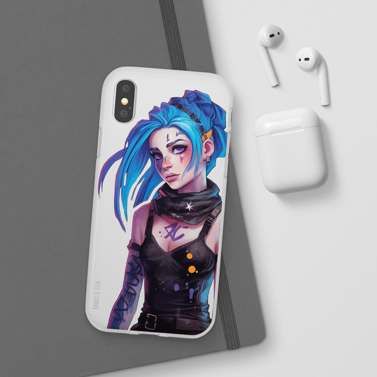 Jinx for Arcane / League of Legends Flexi Phone Case - Add Some Colorful and Gaming Style to Your Phone