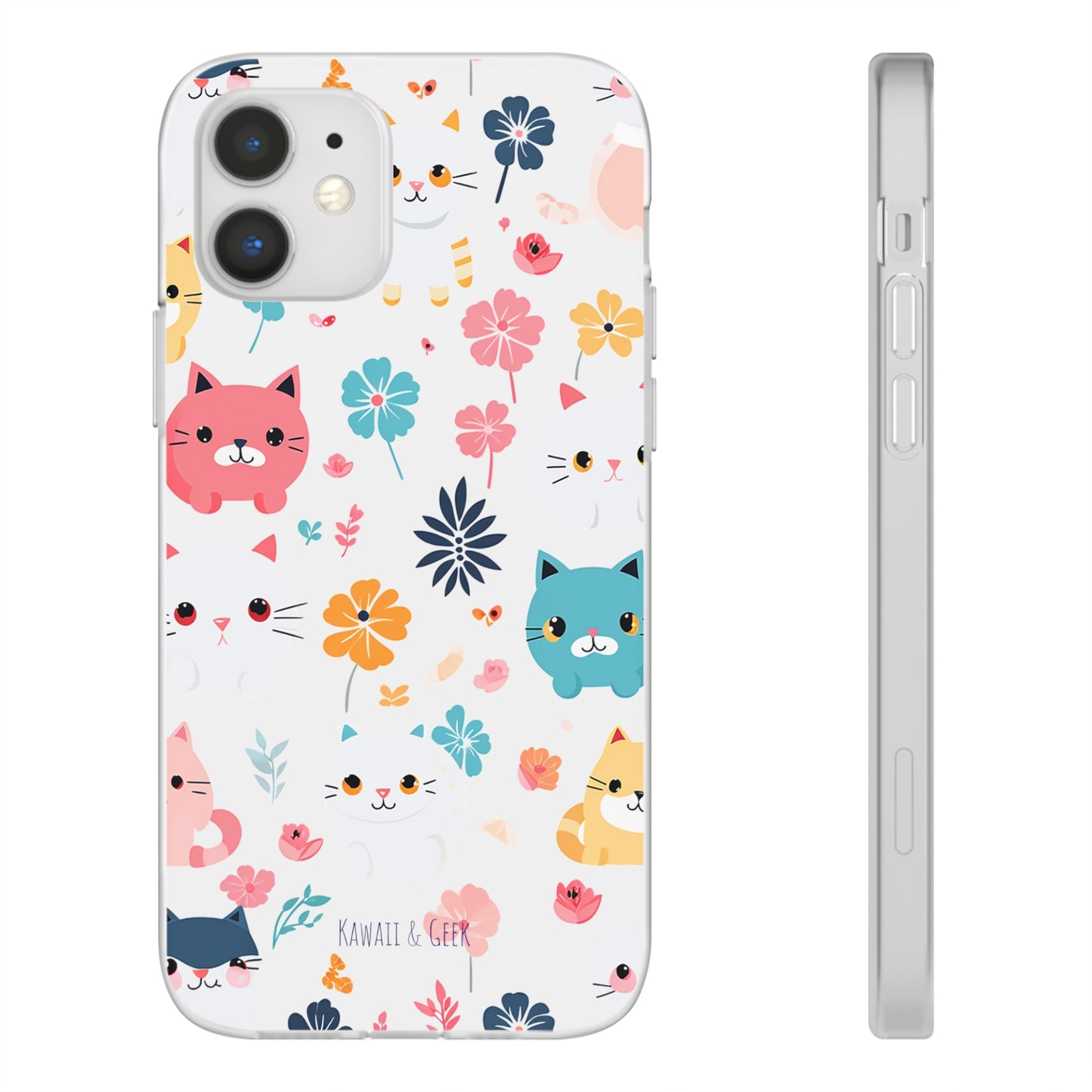 Playful Kittens: Flexi Transparent Phone Case