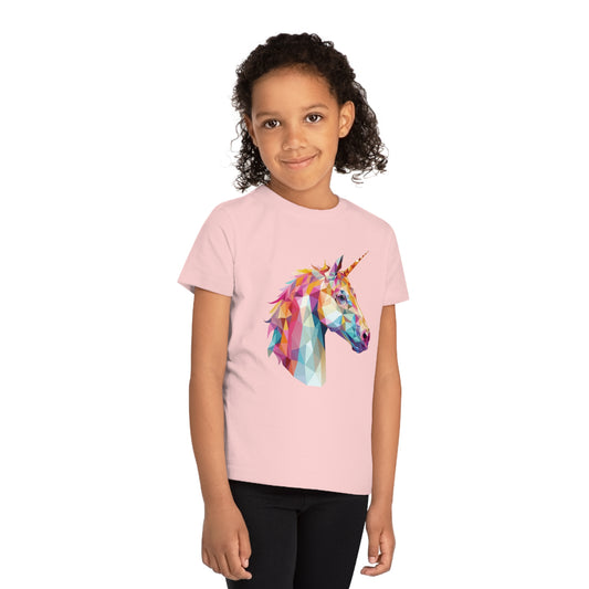 Unicorn Polygonal Kids T-Shirt - Embrace Magical Delight