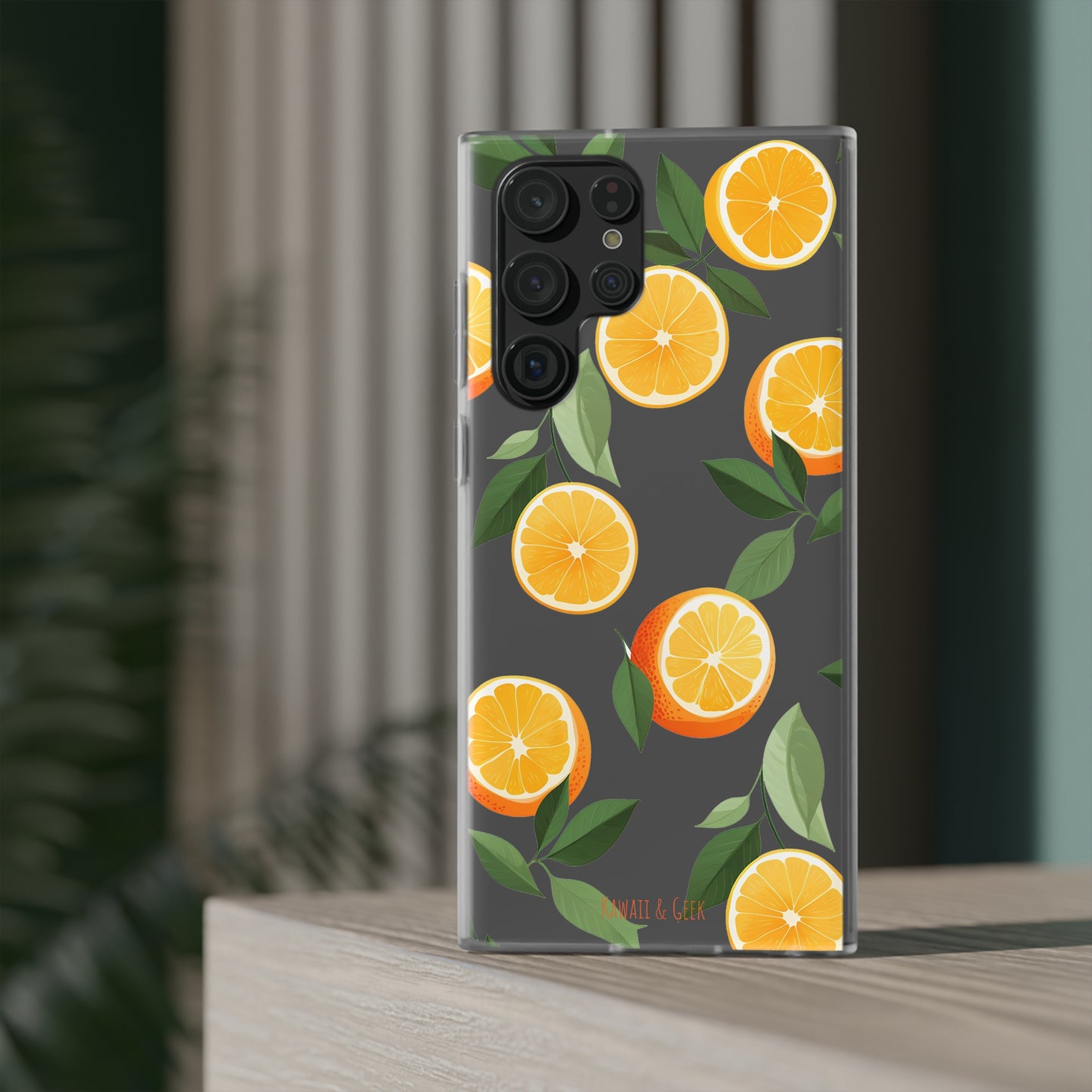 Zesty Orange Slices Transparent Flexi Phone Case