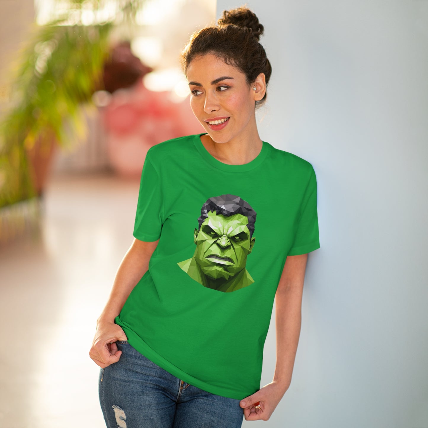 Hulk Polygonal T-Shirt - Unleash the Power Within