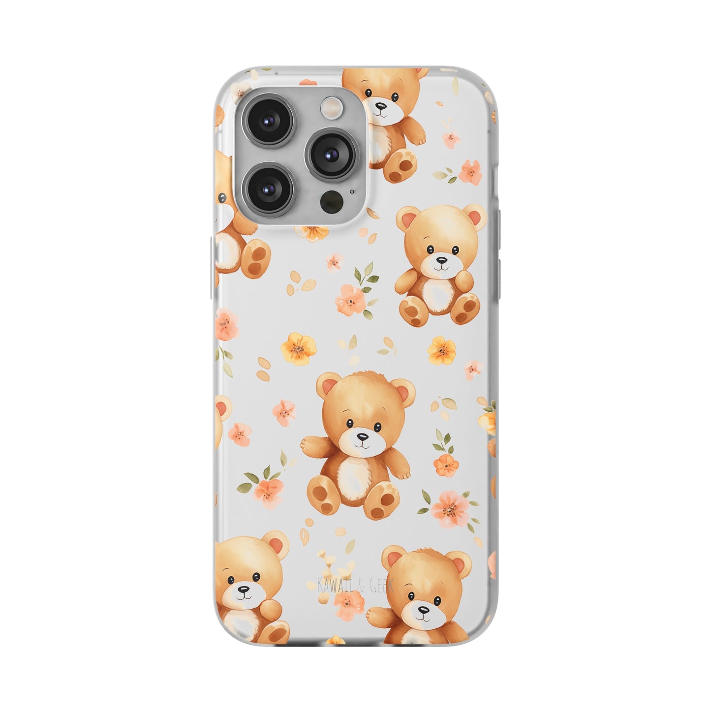 Teddy Delight: Flexi and semi-Transparent Phone Case