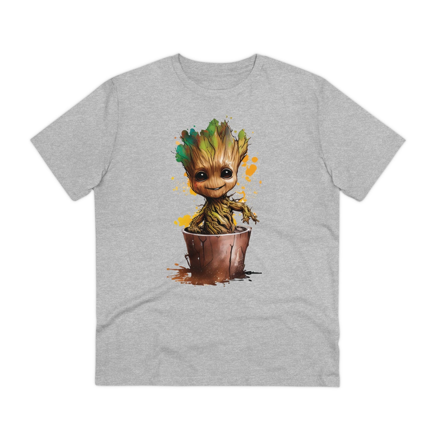 Eco-Friendly Baby Groot Watercolor Style Unisex T-Shirt - Add Some Fun and Sustainable Style to Your Wardrobe