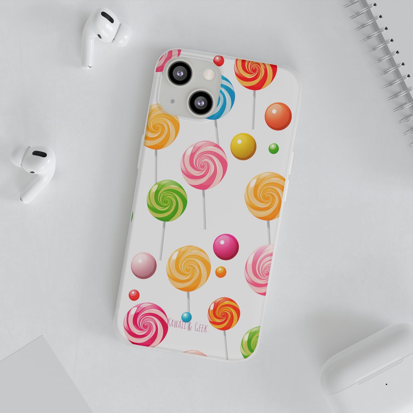 Vibrant Lollypop Array - Flexi Transparent Phone Case