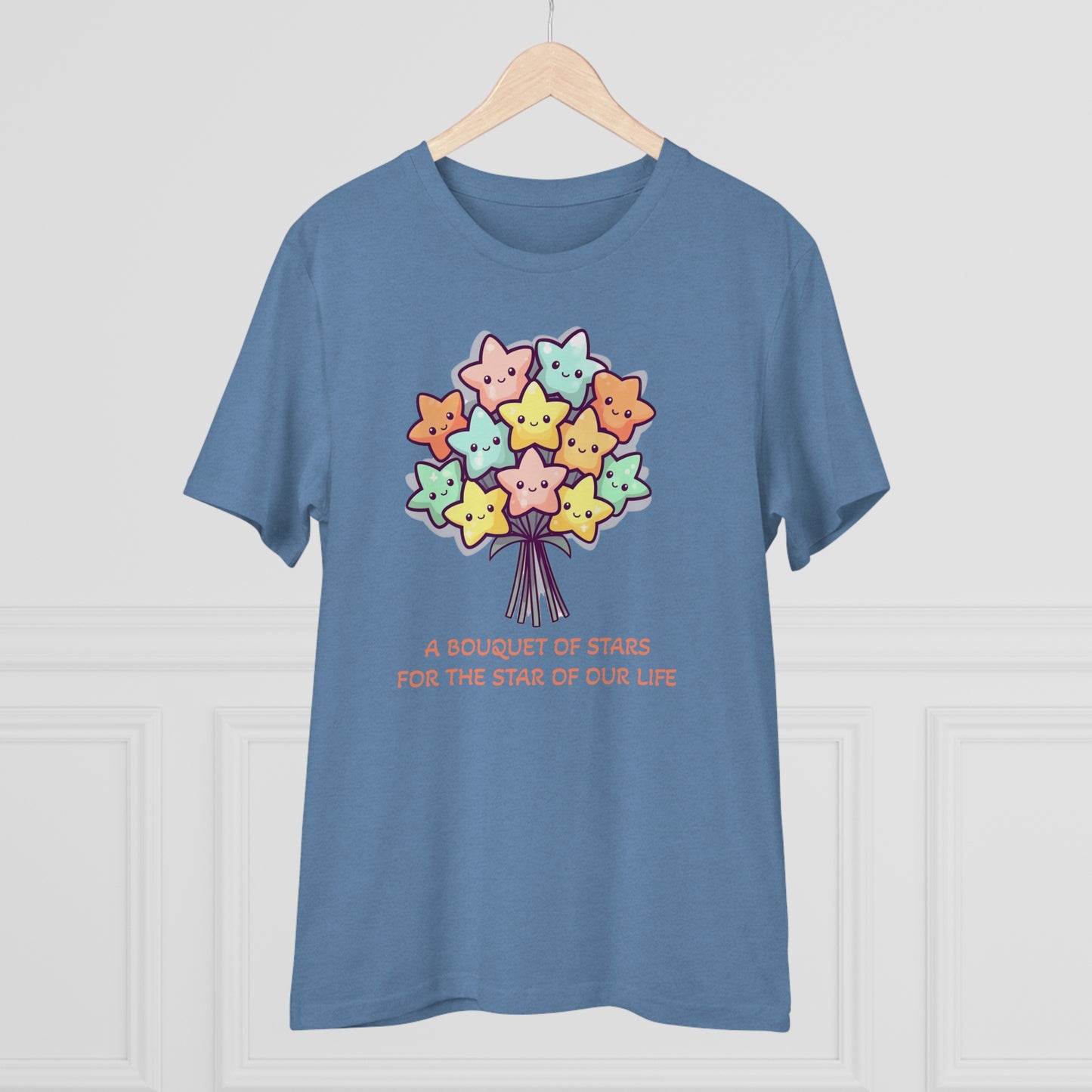 Bouquet of Stars for the Star of Our Life -  Unisex Eco-Friendly T-Shirt - Father's and Mother's Day Special