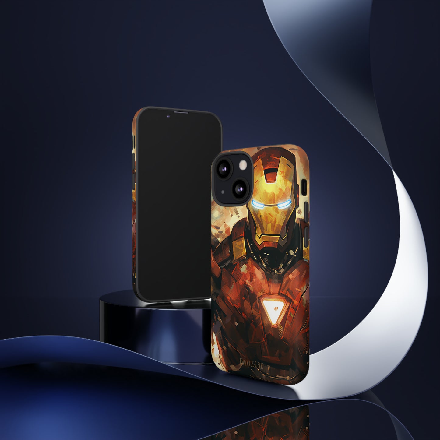 Iron Man Painting Tough Phone Case - Add Some Bold and Unique Style to Your Tech