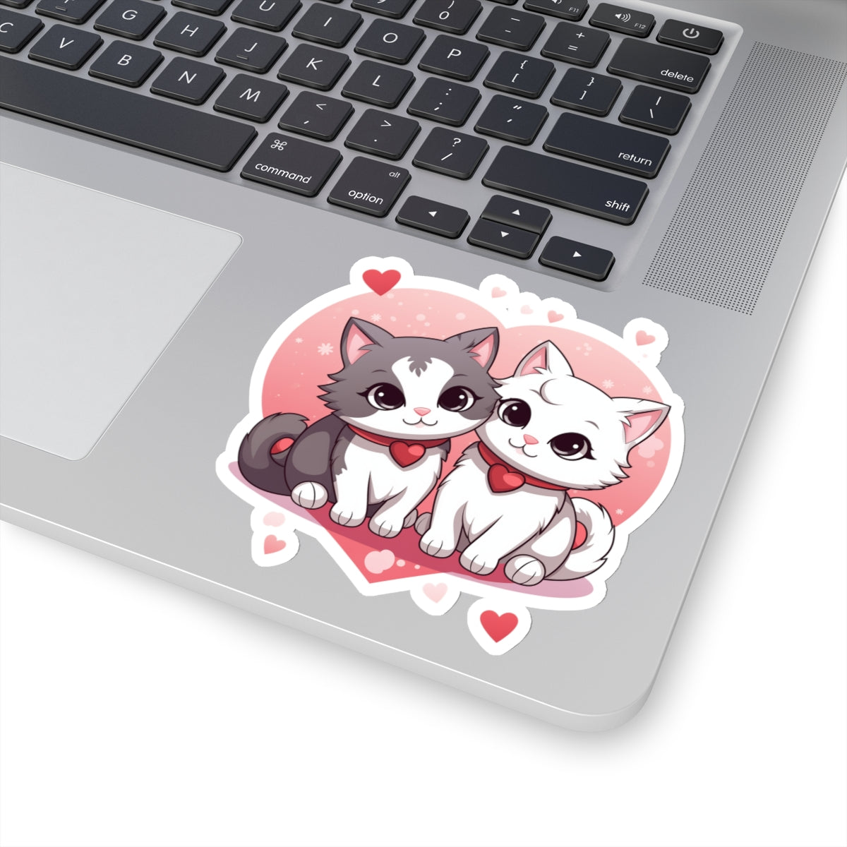 Valentine's Day Cute Cats Couple Sticker