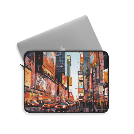 New York Sunset Laptop Sleeve - Carry the Vibrant Energy of the City with You