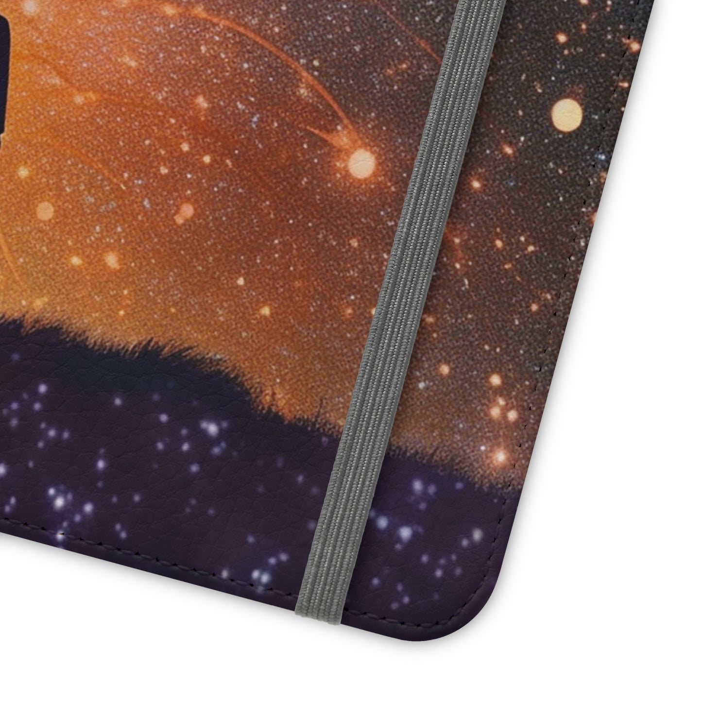 Starry Night Lovers Flip Phone Case - Embrace the Beauty of the Night Sky