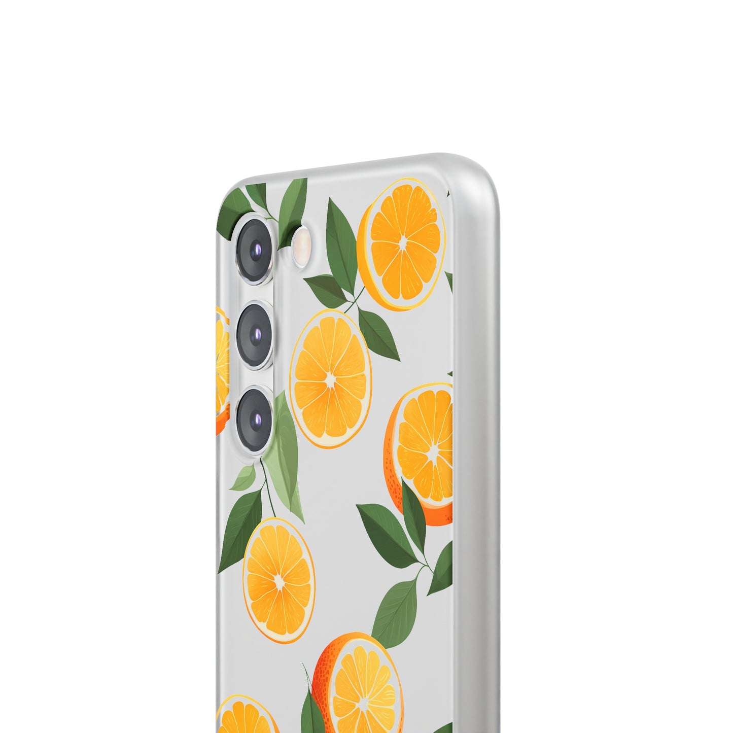 Zesty Orange Slices Transparent Flexi Phone Case