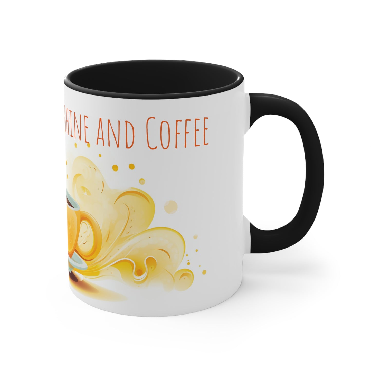 Good Morning Sunshine and Coffee Mug: Cheerful Sun Design