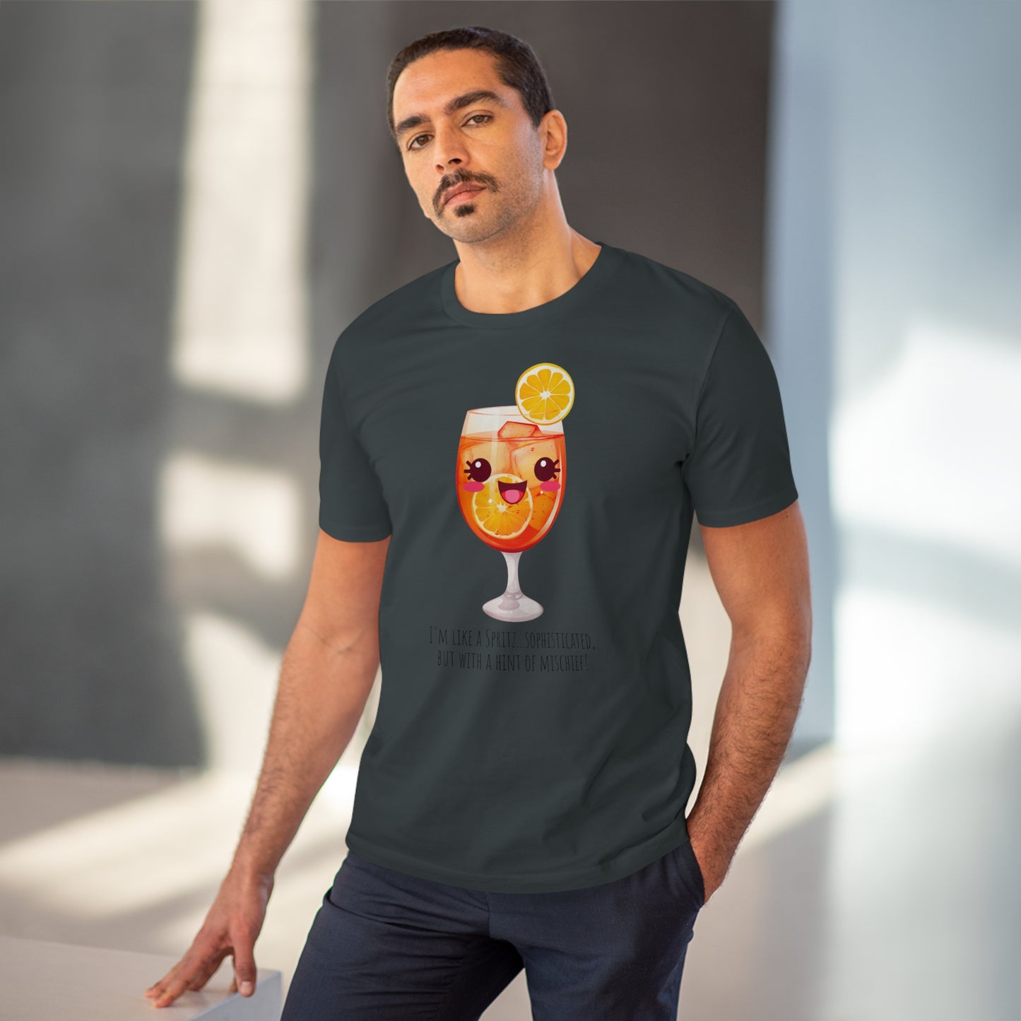 Cute and Mischievous Spritz Glass T-Shirt | Fun and Sophisticated Design