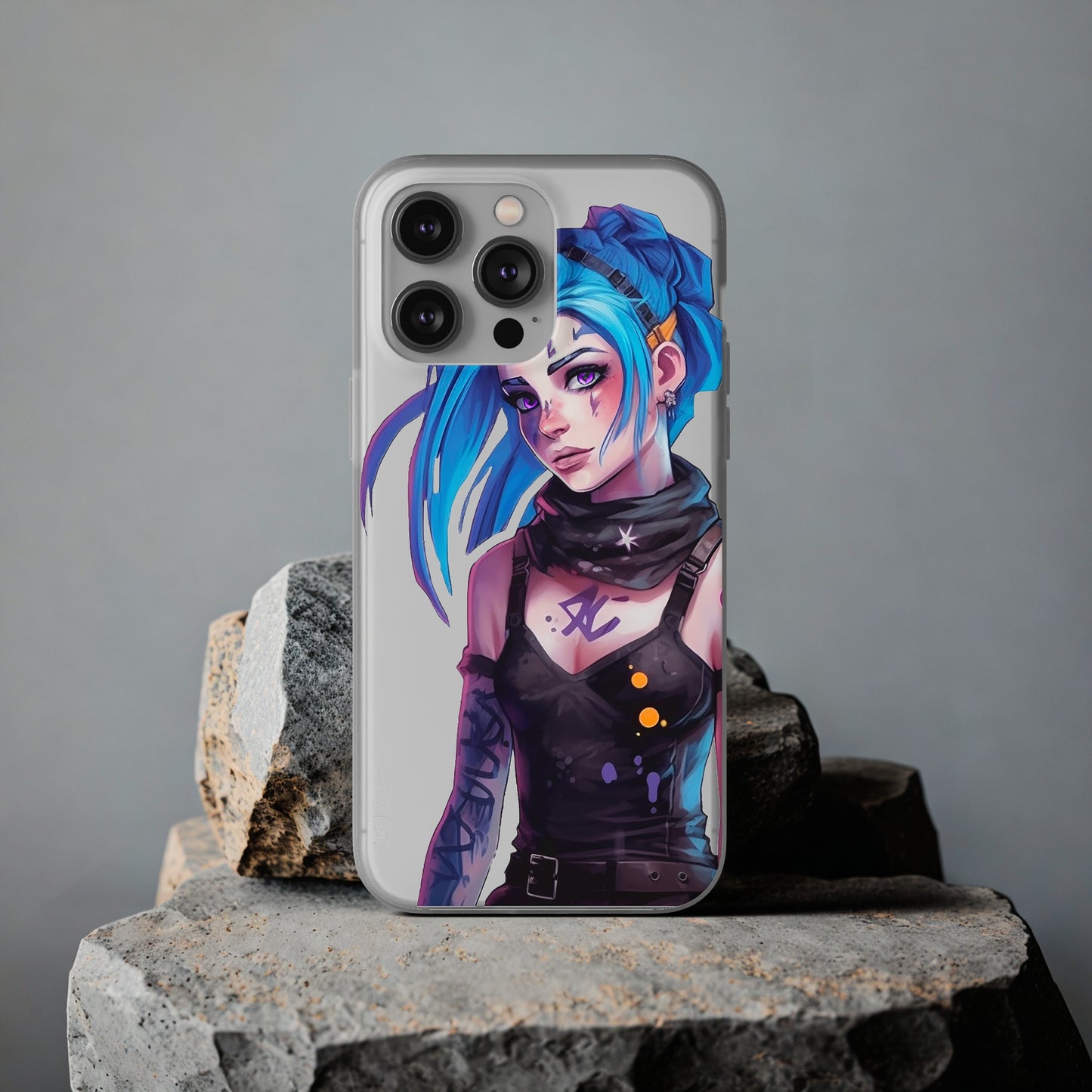 Jinx for Arcane / League of Legends Flexi Phone Case - Add Some Colorful and Gaming Style to Your Phone