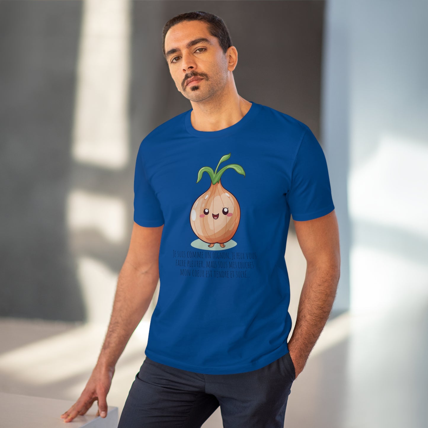 Sweet and Sassy Eco-Friendly Onion T-Shirt for Heartfelt Style - FRENCH