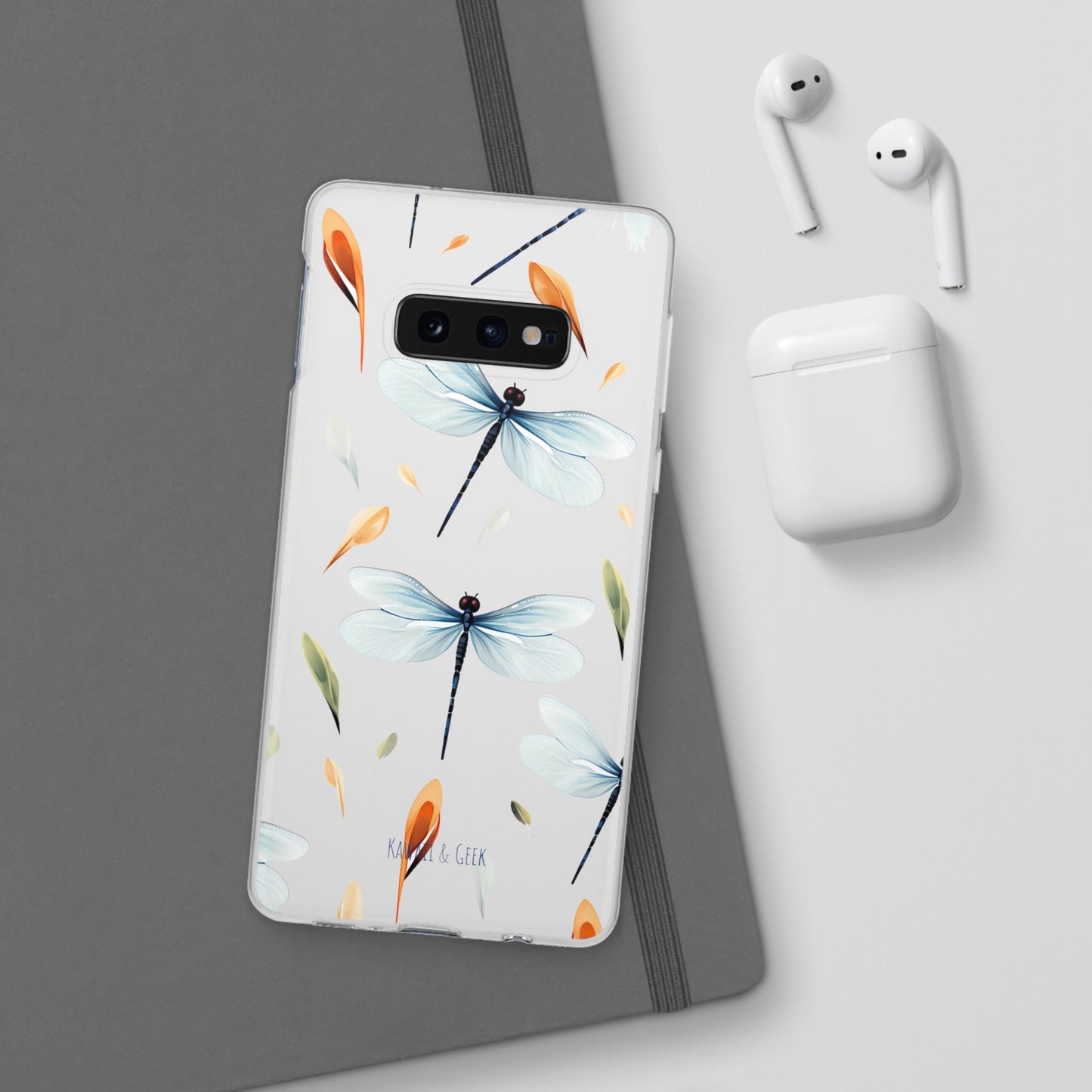 Dragonfly Dreams: Transparent Flexi Phone Case