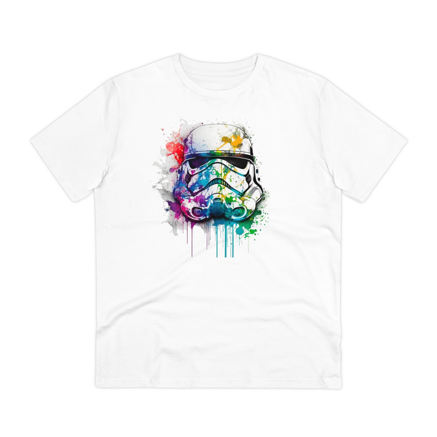 Storm Trooper in Watercolor Style Organic Unisex T-Shirt - Add Some Unique and Eco-Friendly Style to Your Wardrobe