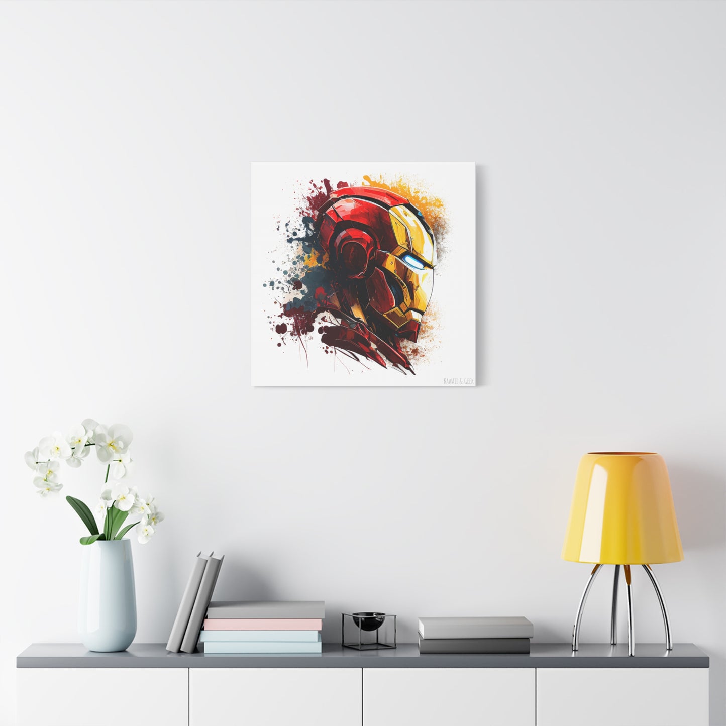 Iron Man Canva - Add Some Pop-Art and Watercolor Style to Your Wall Decor - Marvel Avengers