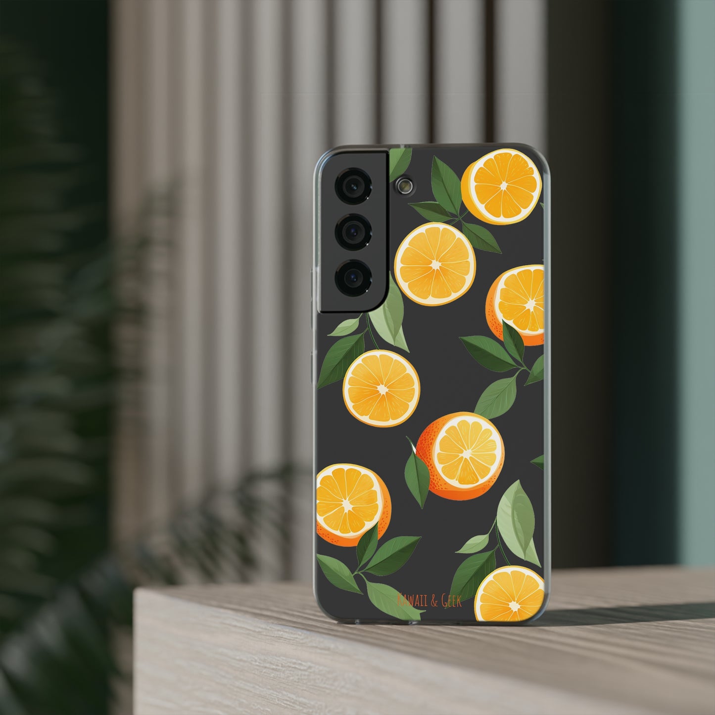 Zesty Orange Slices Transparent Flexi Phone Case