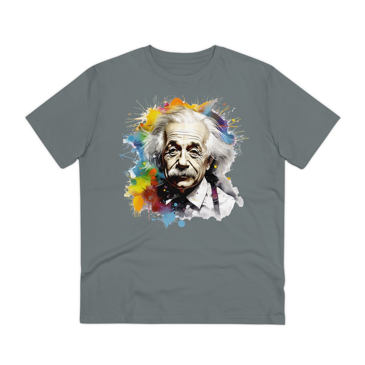 Albert Einstein Eco-friendly T-shirt : Watercolor Essence