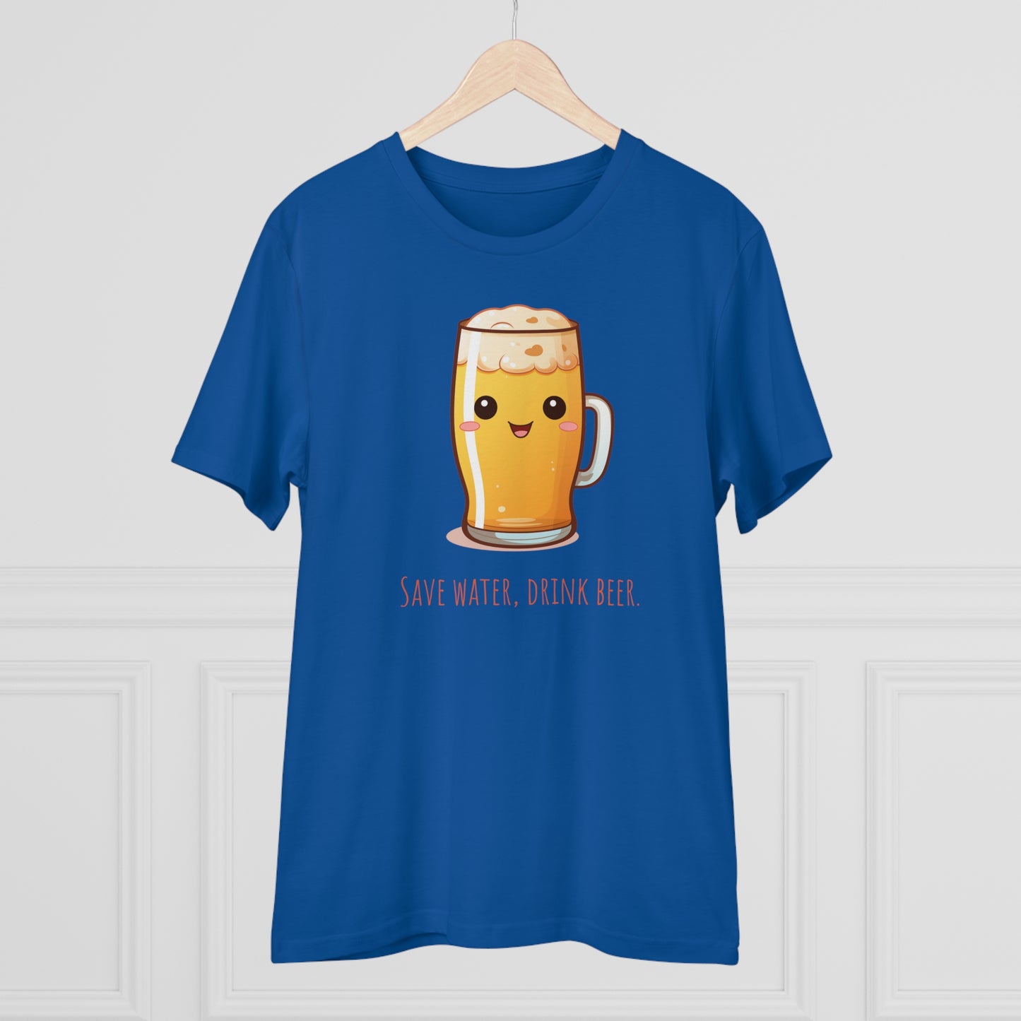 Eco-Friendly Unisex Beer T-Shirt - 'Save Water, Drink Beer'