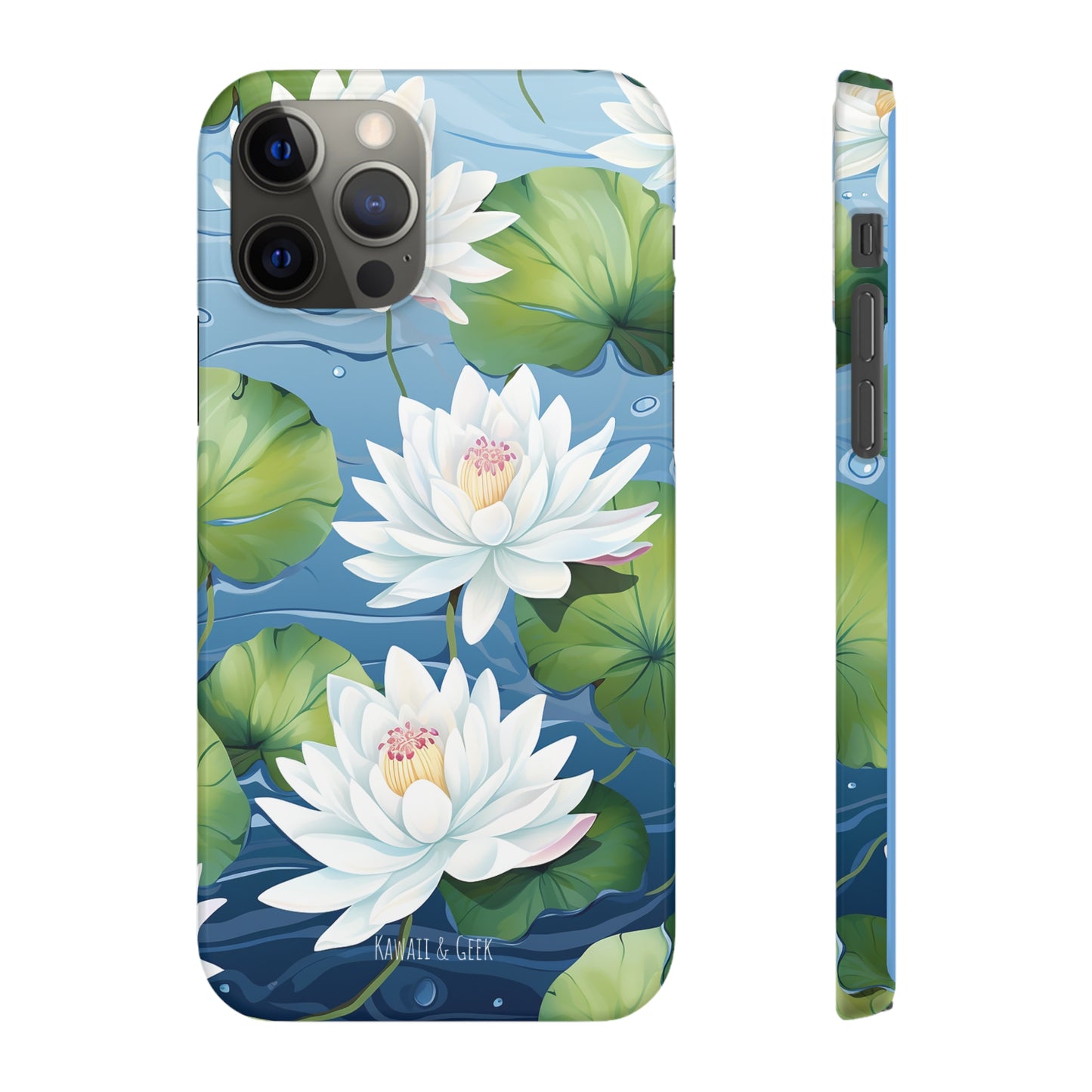 Elegant Water Lilies: Premium Phone Case