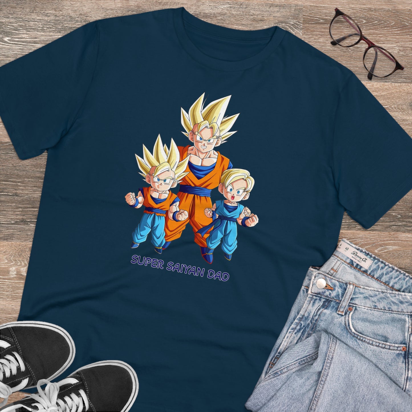 Super Saiyan Dad - Unisex Eco-Friendly T-Shirt - Celebrate Father's Day with San Goku