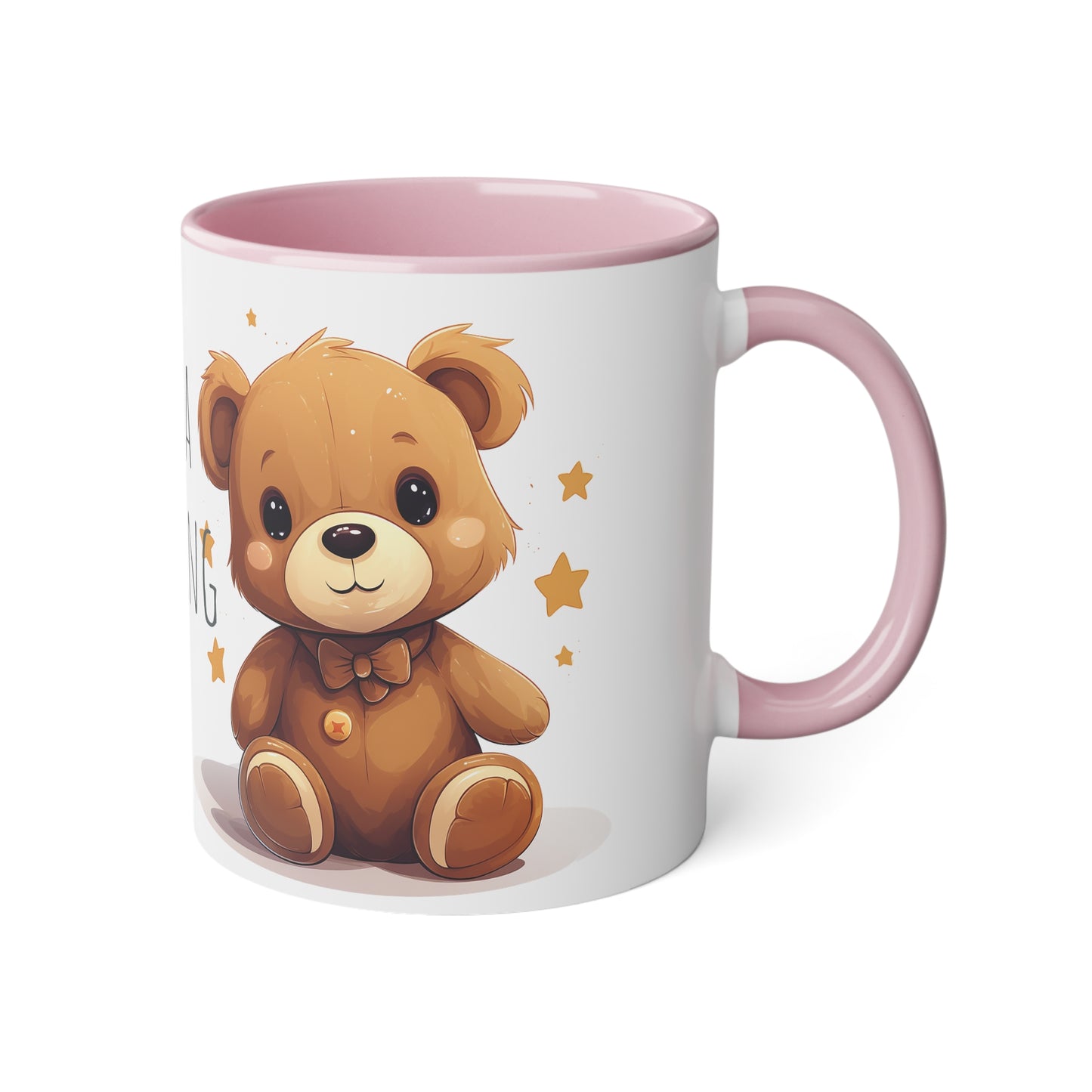 11oz Bi-Color Mug: "Morning Hug" Teddy Duo - EU