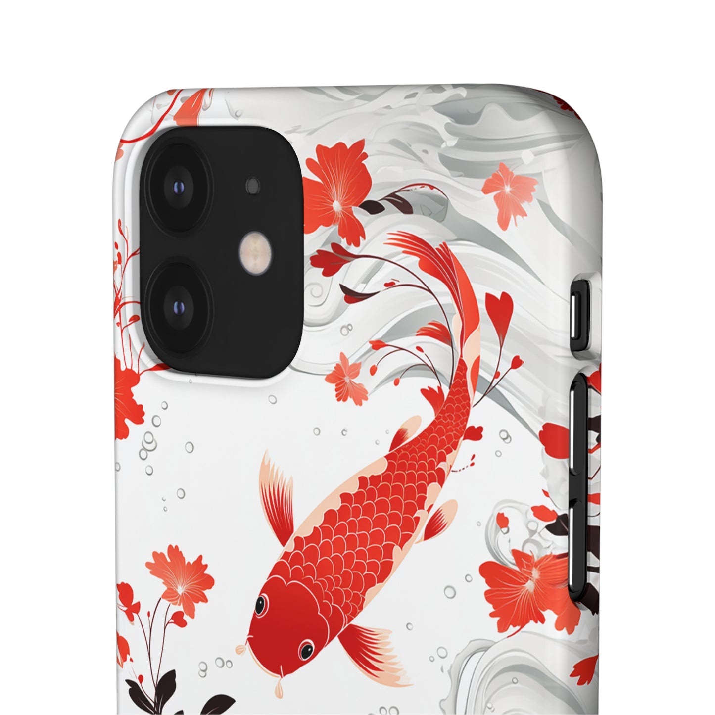 Elegant Koi: Premium Japanese Fish Phone Case