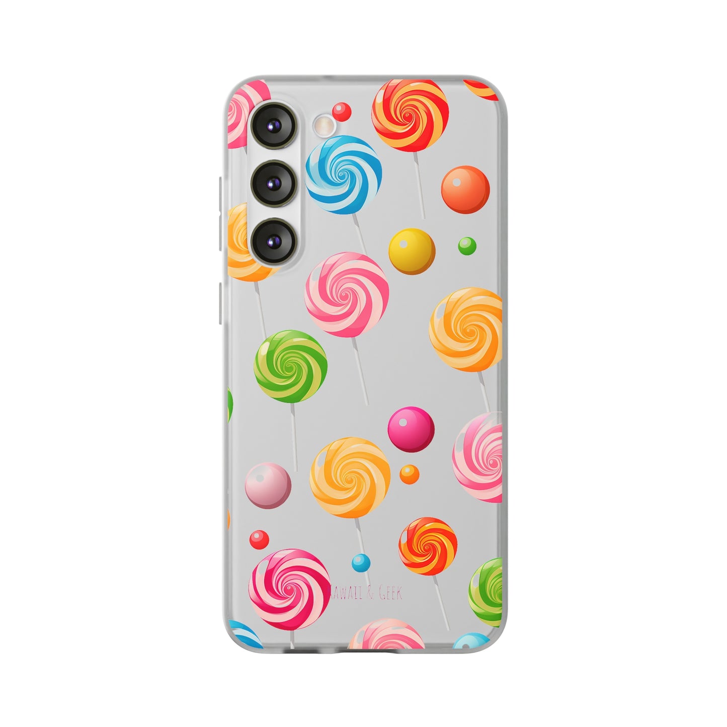 Vibrant Lollypop Array - Flexi Transparent Phone Case