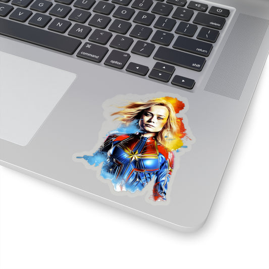 Captain Marvel Sticker - Unleash the Power of Feminine Strength