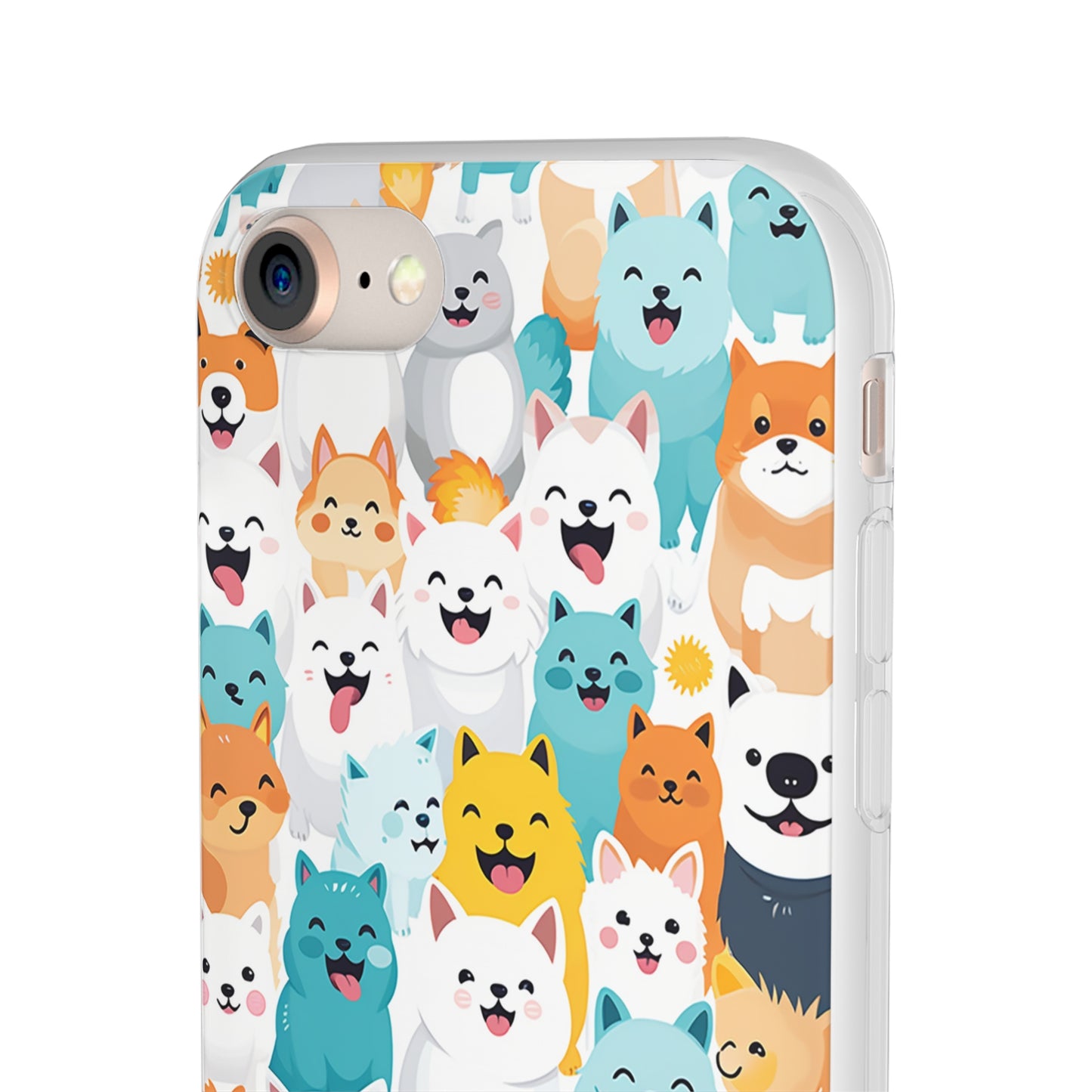 Cute Dogs Band Flexi Phone Case