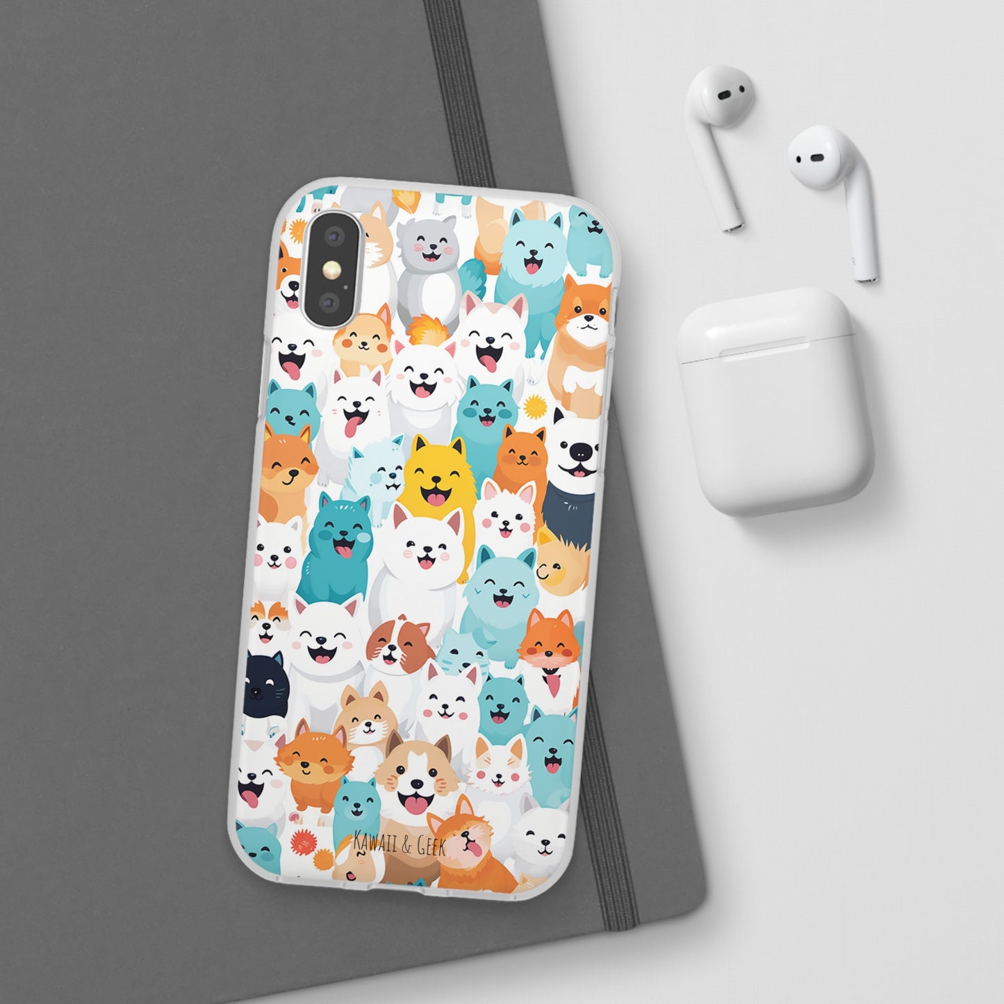 Cute Dogs Band Flexi Phone Case