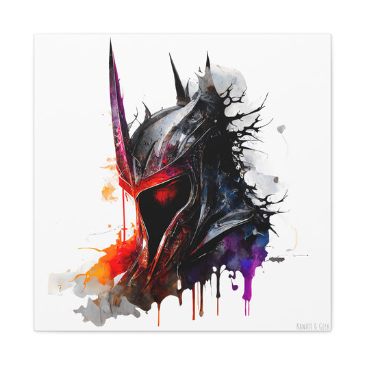 Dark Lord Sauron in Watercolor Style Canva - Add Some Dark and Powerful Art to Your Home