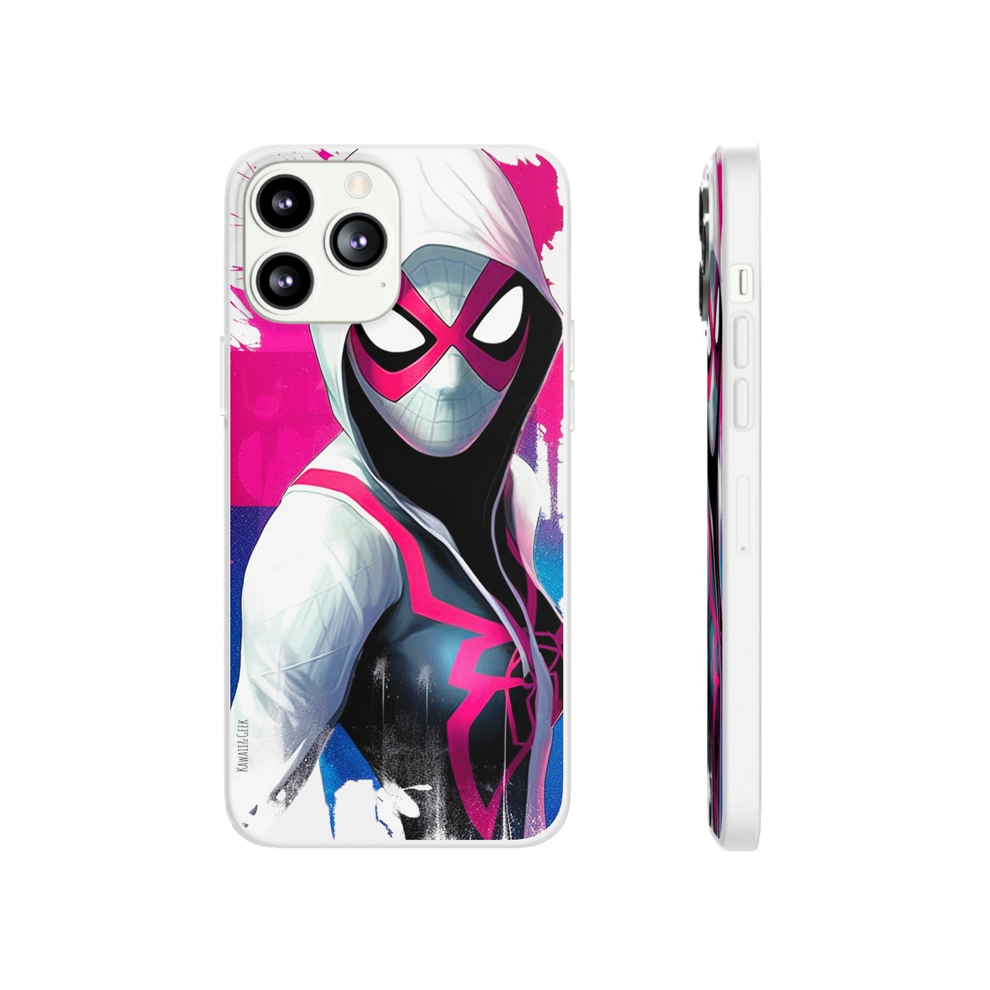 Spider Gwen in Flexi Phone Case - Add Some Colorful and Heroic Style to Your Phone