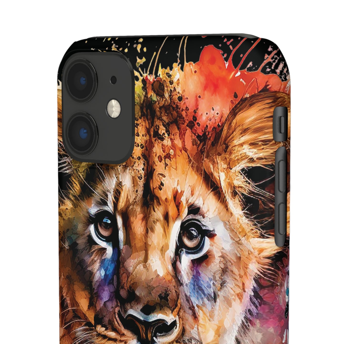 Watercolor Lion Cub Premium Phone Case