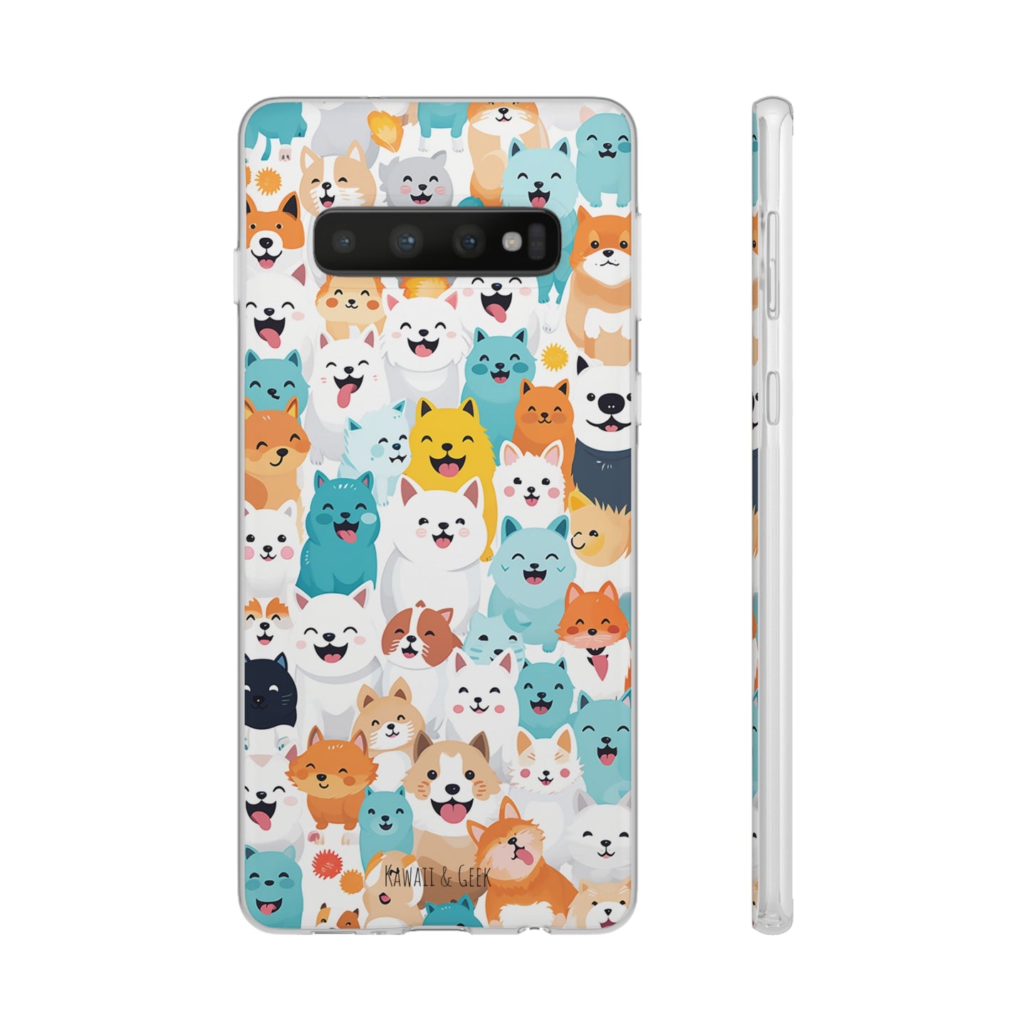 Cute Dogs Band Flexi Phone Case