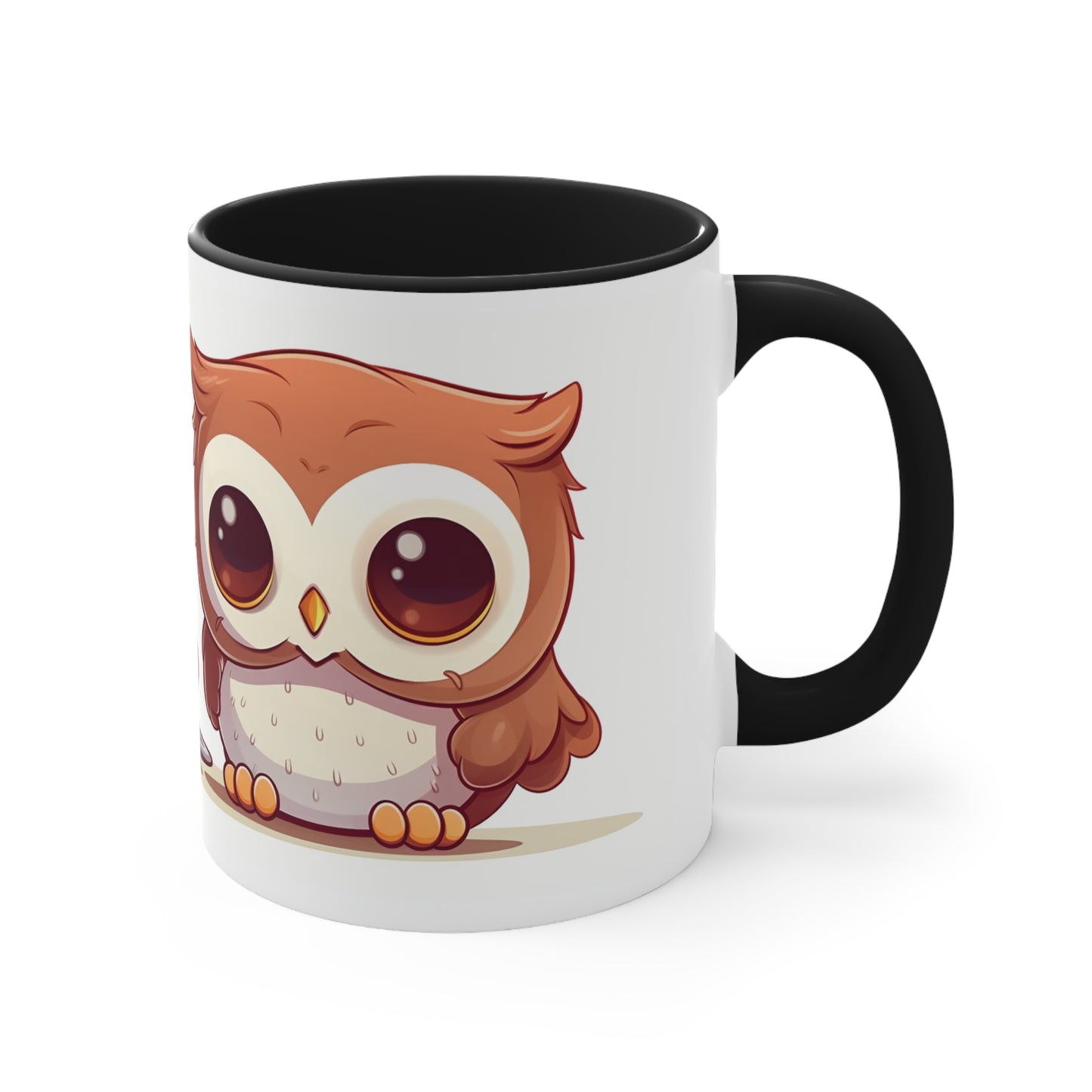 Cute Owl Mug: Tea Time with Strawberries