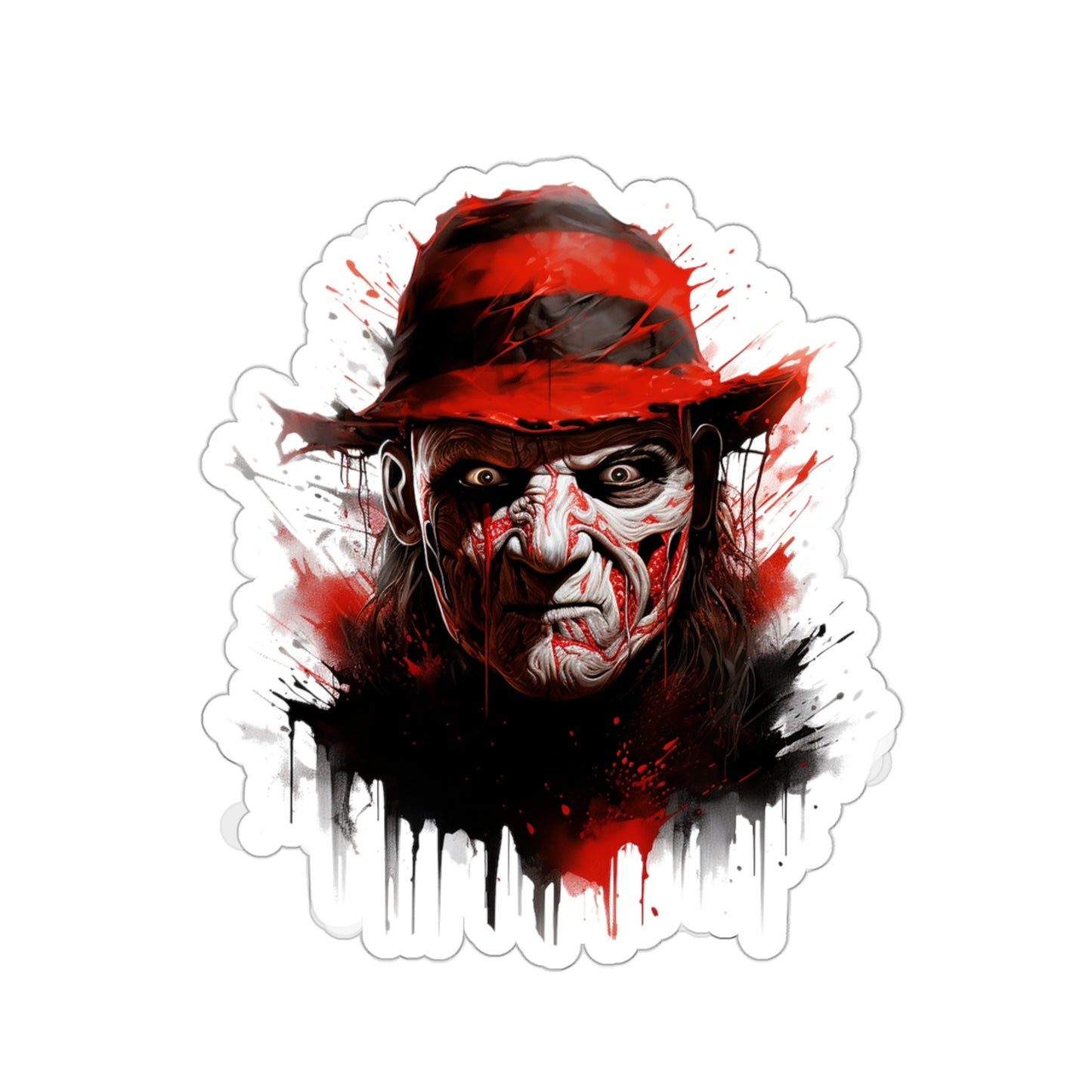 Freddy Kruger sticker - Premium Halloween Sticker