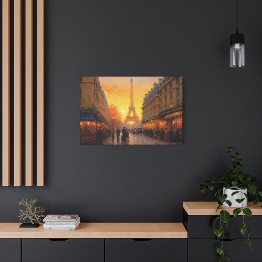 Parisian Sunset Canva - Capture the Timeless Beauty of the City of Light