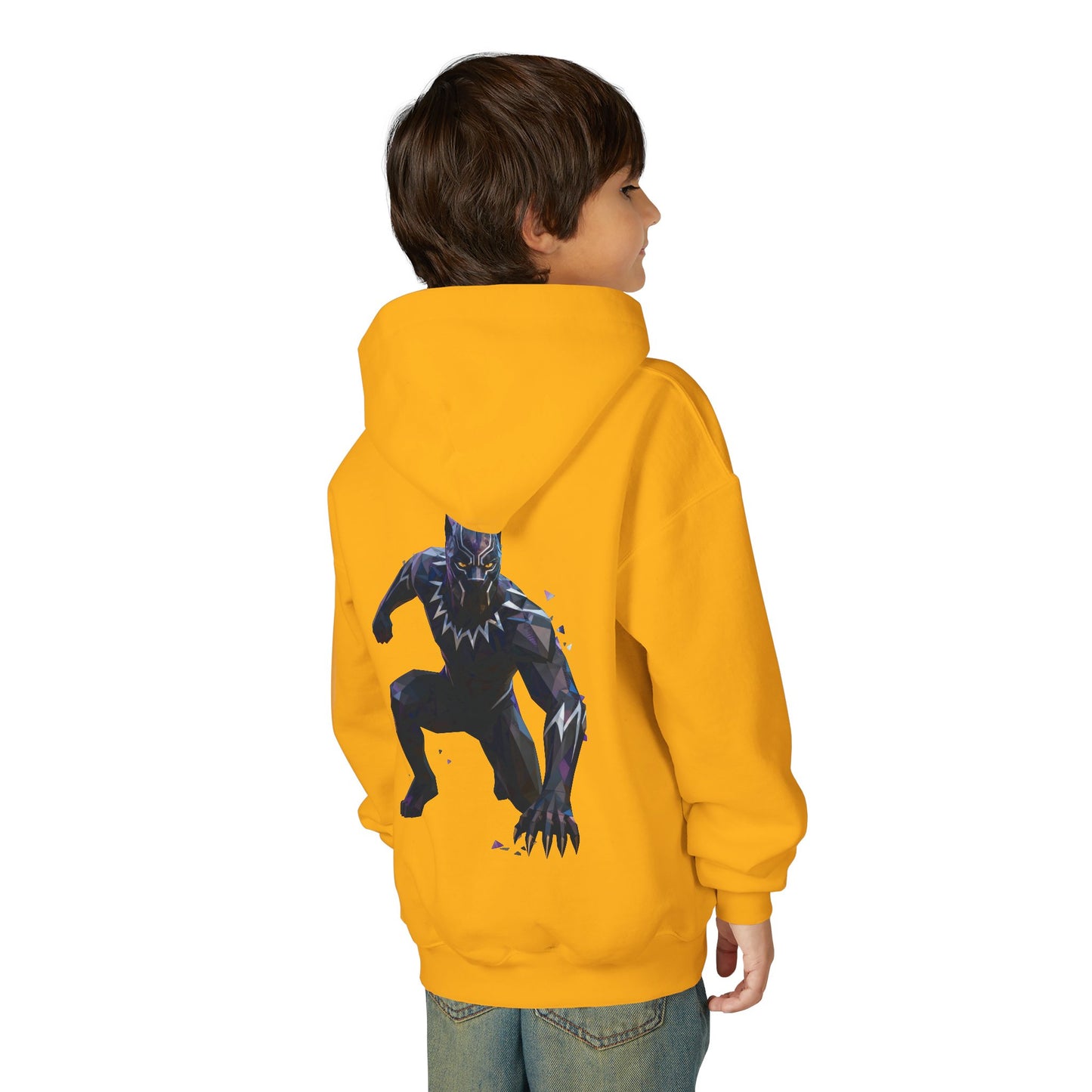 Black Panther Youth Hoodie, Kids Superhero Sweatshirt, Marvel Comic Gift, Stylish, Cozy Kids Clothing, Birthday Present