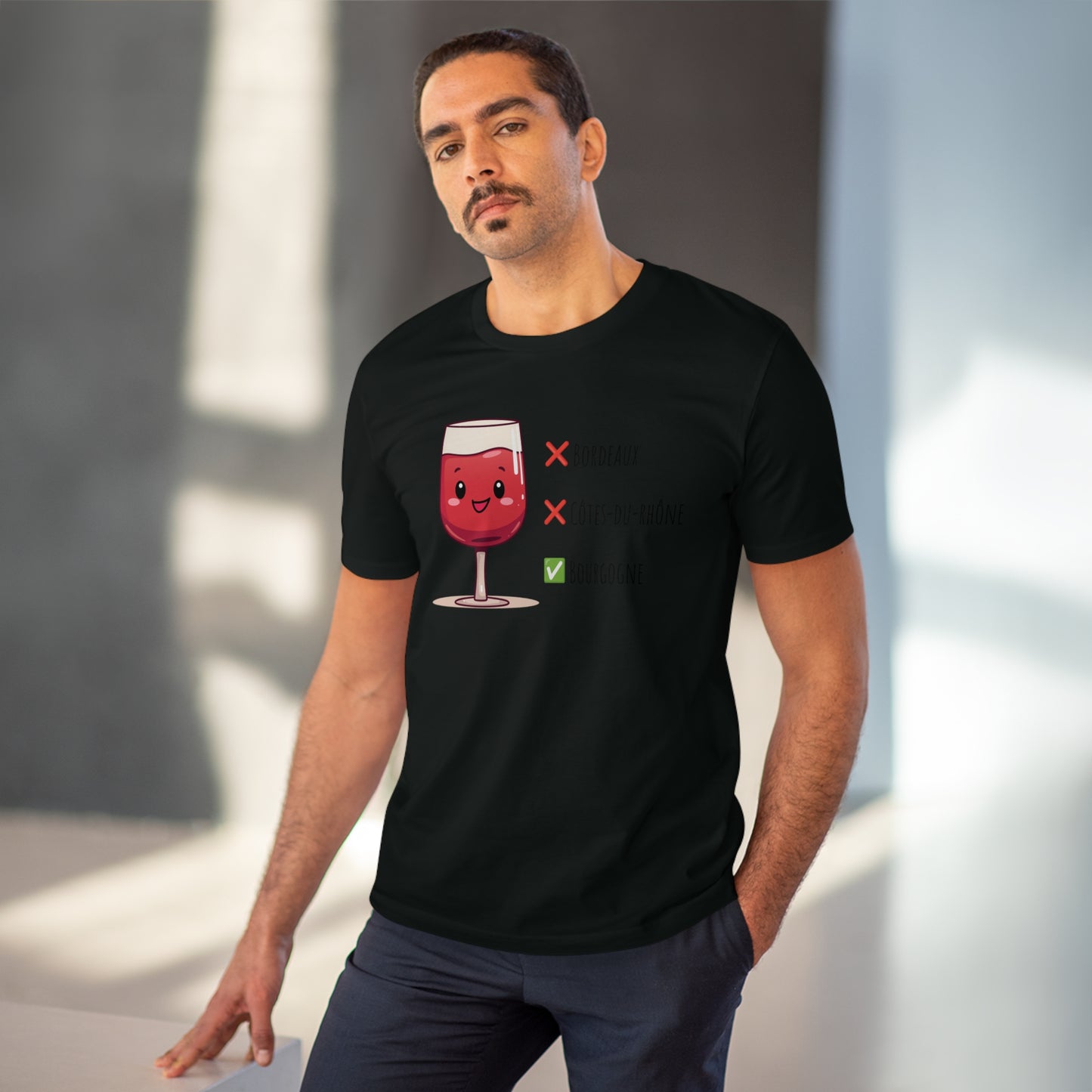 Eco-Friendly 'Bourgogne Wine Wins' T-Shirt - Wine Region Vote, Unisex"