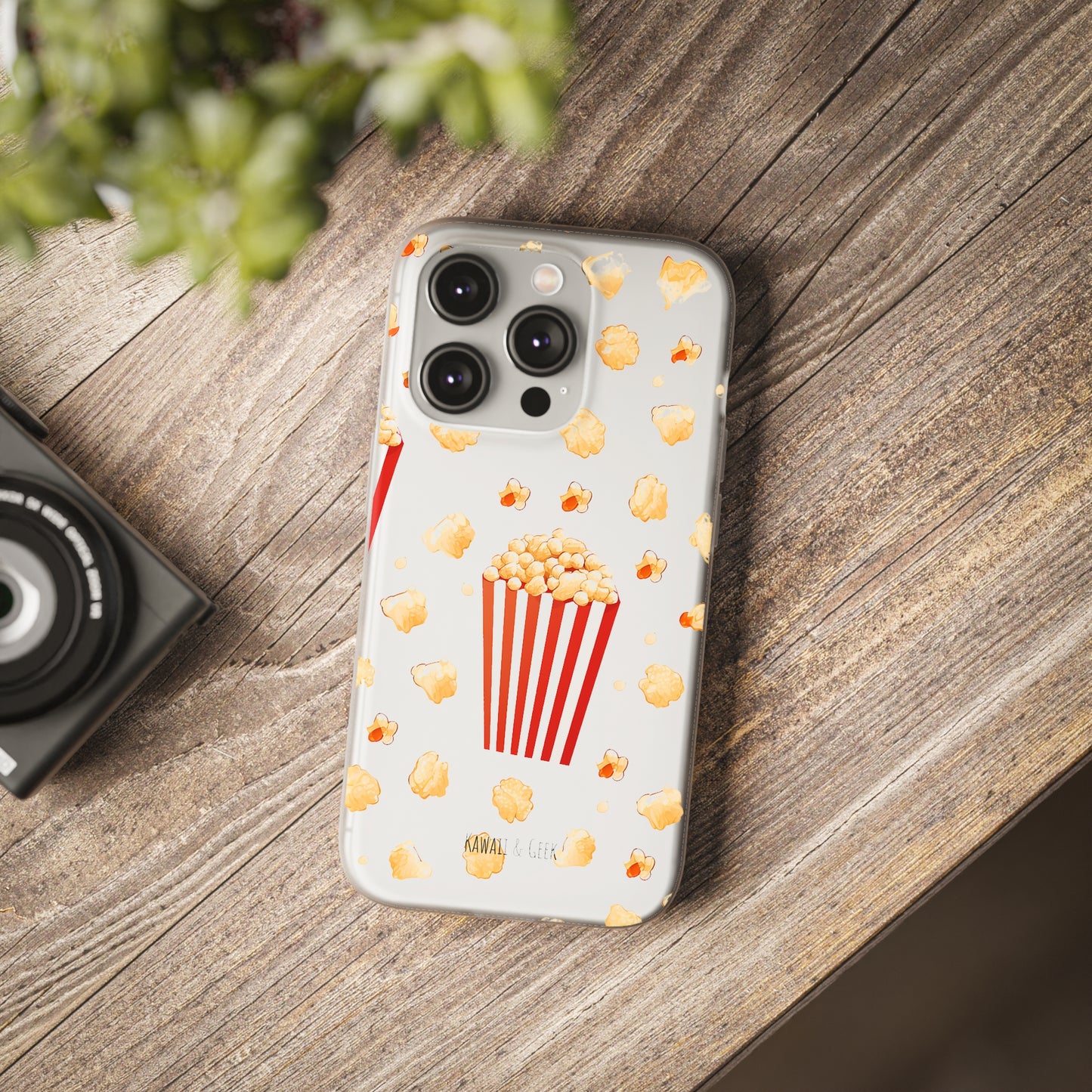 Popcorn Transparent Flexi Phone Case