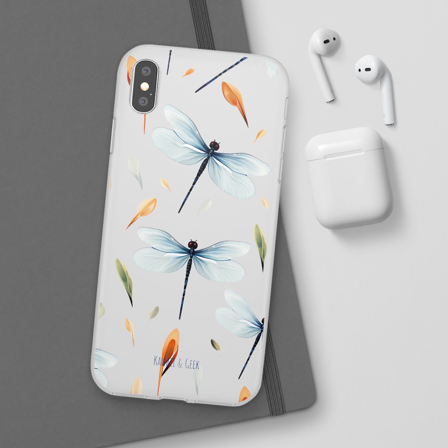 Dragonfly Dreams: Transparent Flexi Phone Case