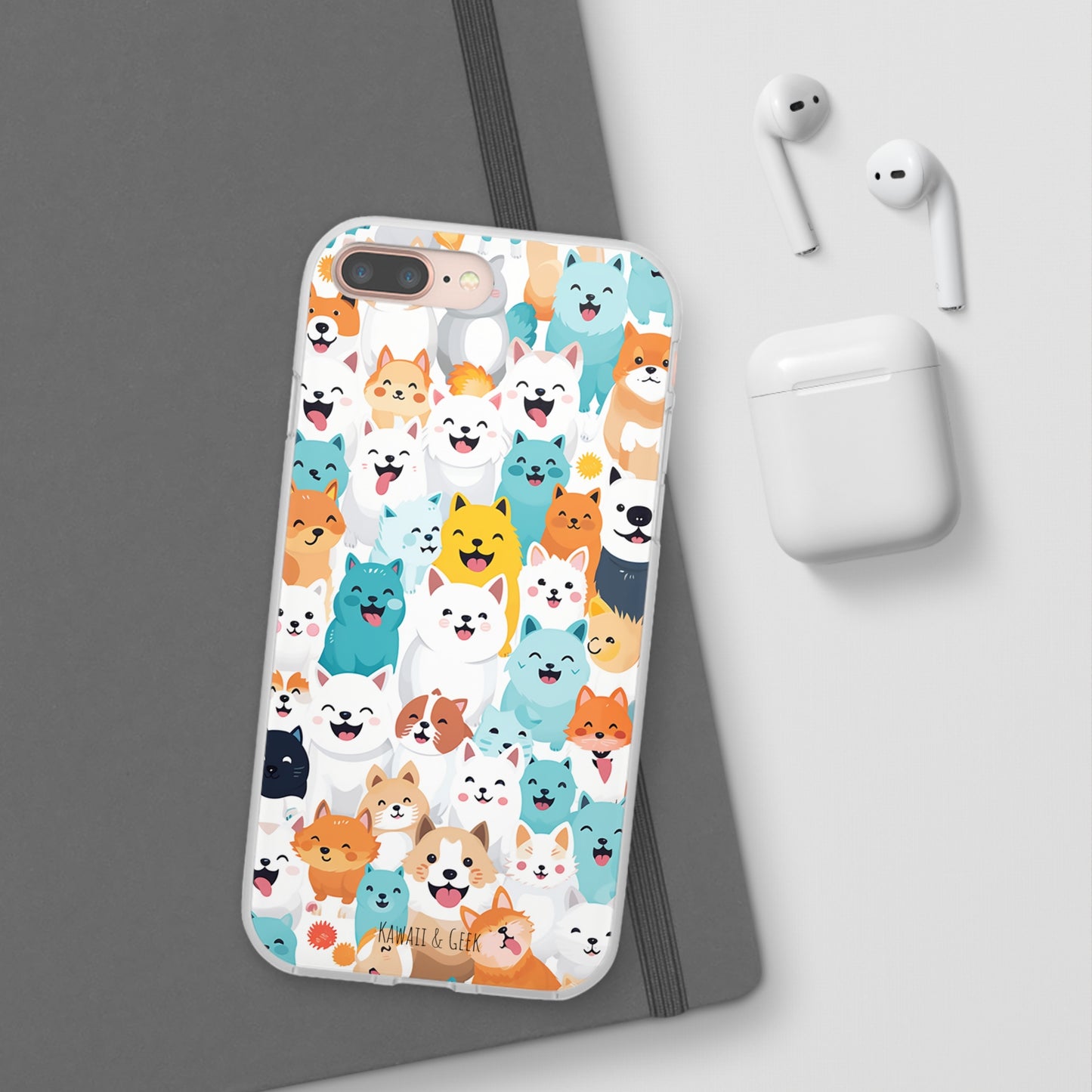 Cute Dogs Band Flexi Phone Case