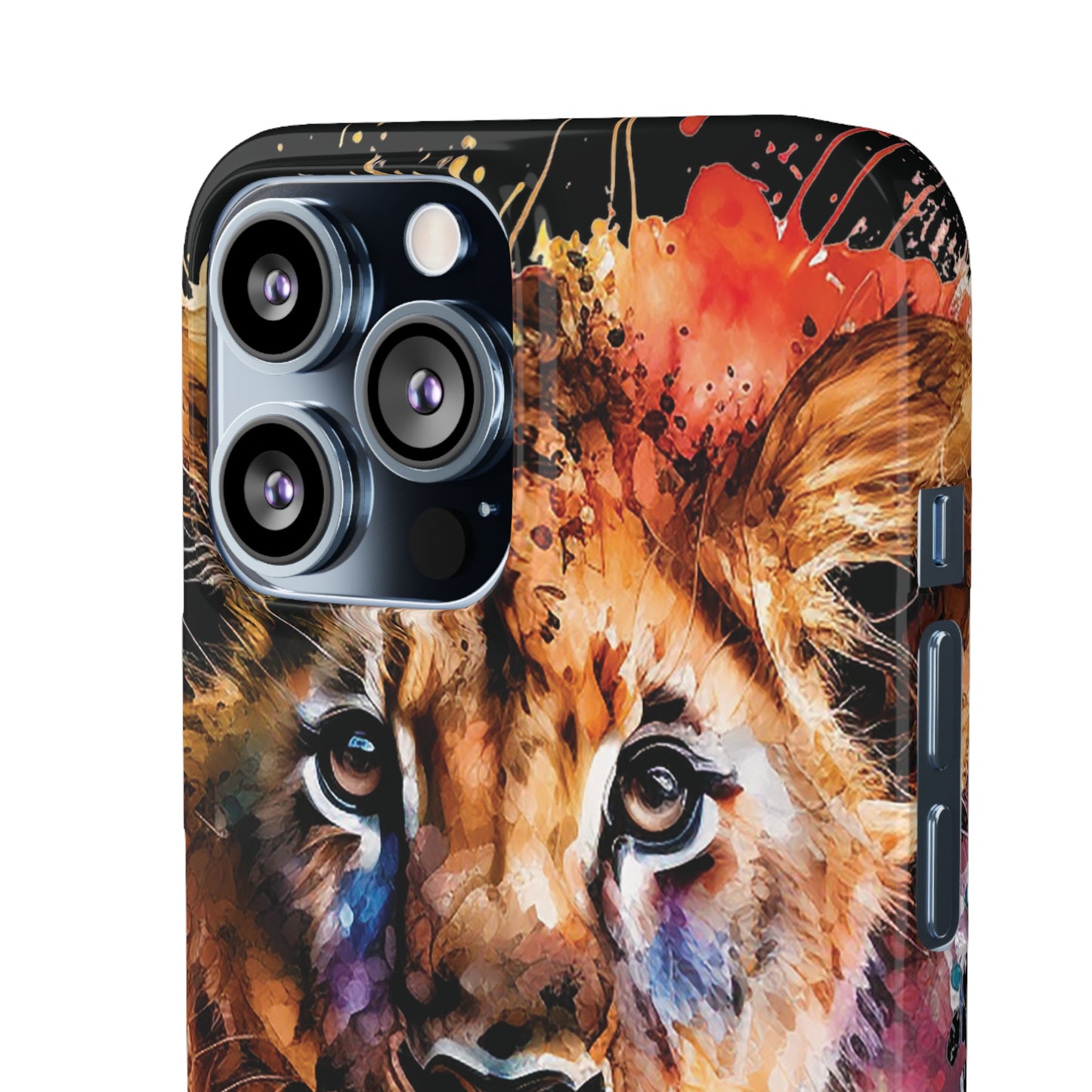 Watercolor Lion Cub Premium Phone Case