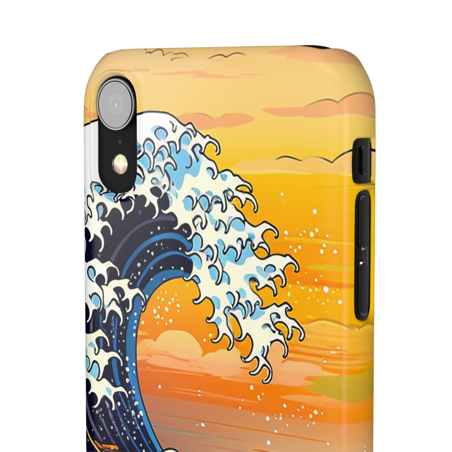 Sunset Big Wave Phone Case - Embrace the Majestic Hokusai Style in Your Hands